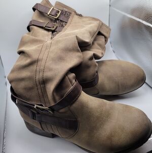 Knee High Taupe/Brown Soft Boots